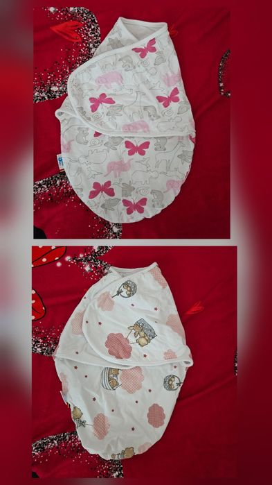 Lot hainute bebelus fetita 0-6 luni (primavara/vara) & 2 sisteme infasare nou-nascut & geci 6 luni+ (toamna/iarna)