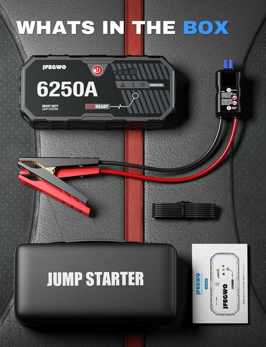 ГОЛЯМ Jump starter  за директно стартиране на автомобил стартерно устр