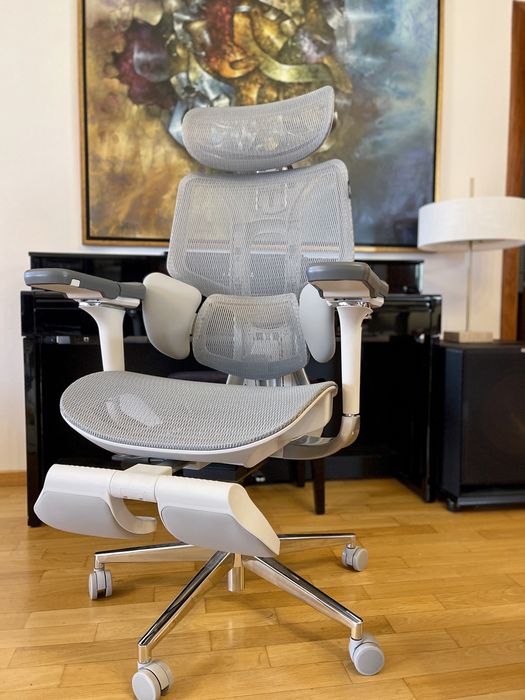 Scaun ergonomic premium HBADA E3 Ultra – mesh, suport lombar 8D, footrest