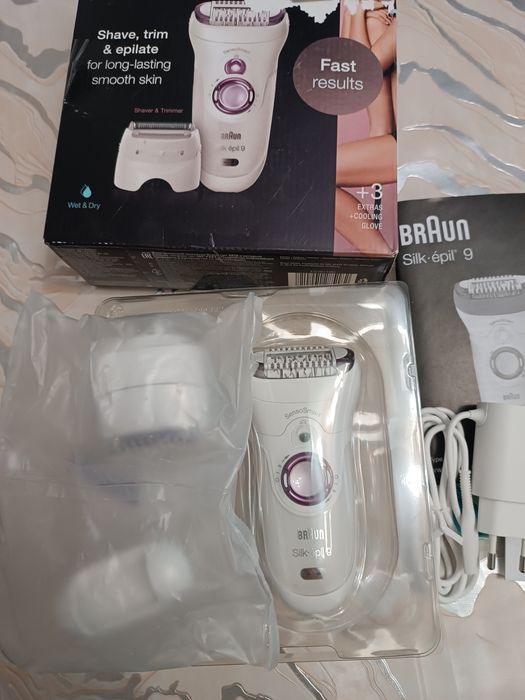 Новый эпилятор Braun, стоит от 100 тыс и выше
