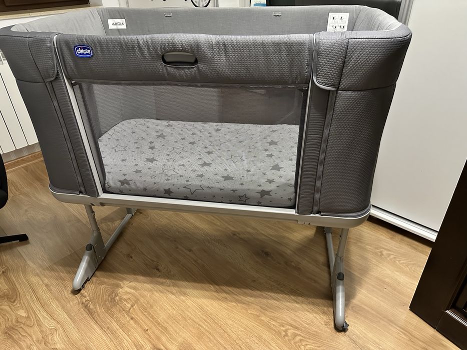 Patut Chicco Next 2 Me Forever, 0 luni - 4 ani, Gri