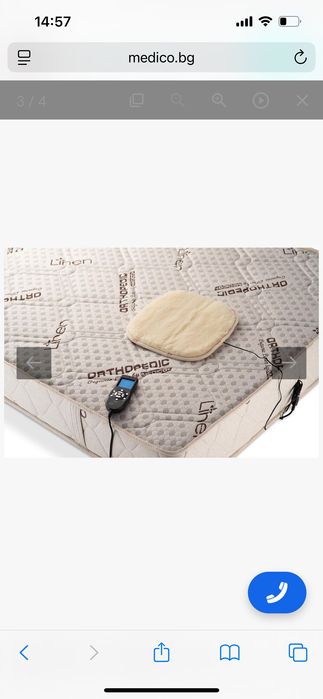 Двулицев ортопедичен масажиращ матрак с лен Medico Plus Linen,