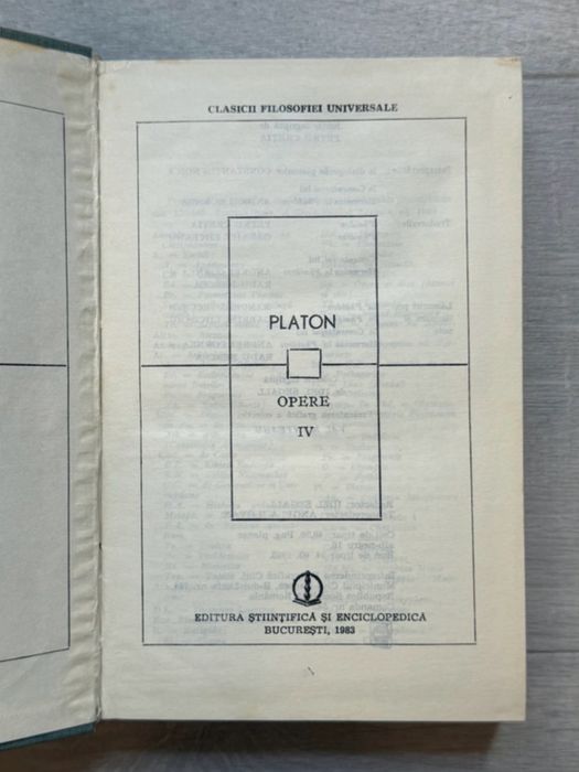Platon - Opere (vol II, IV, V si VI)