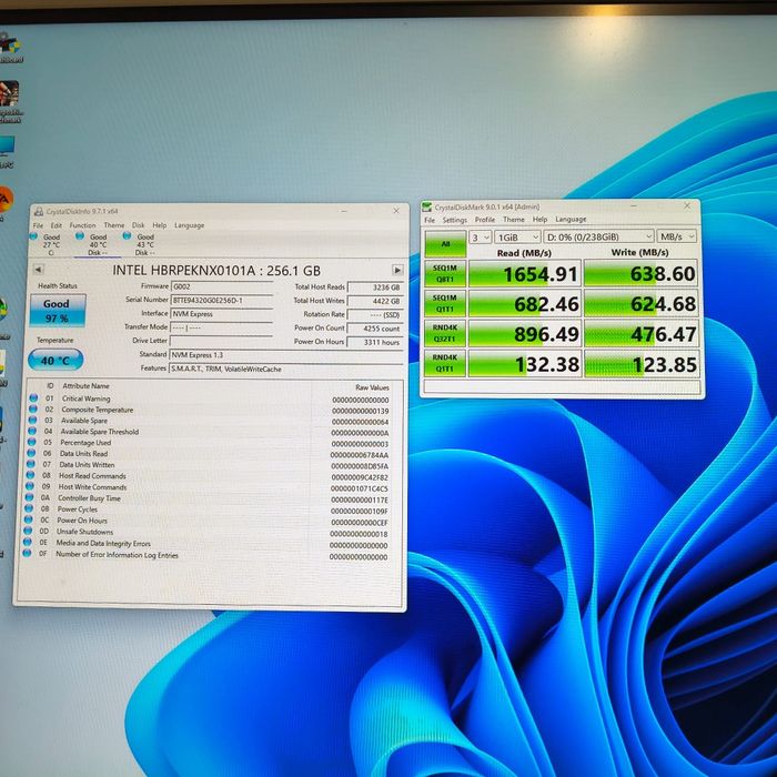 vand ssd nvme m2 pciex 3.0/sata3  2280 256gb second hand