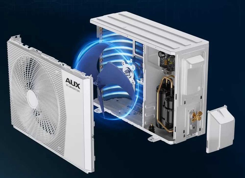 Кондиционер AUX 18/12 Inverter с теном низки цена доставка бесплатно