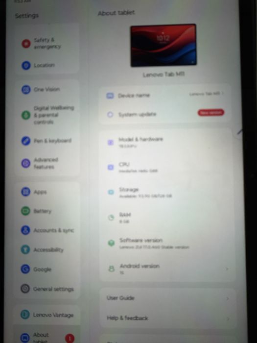 Lenovo M11 8/128 Tablet