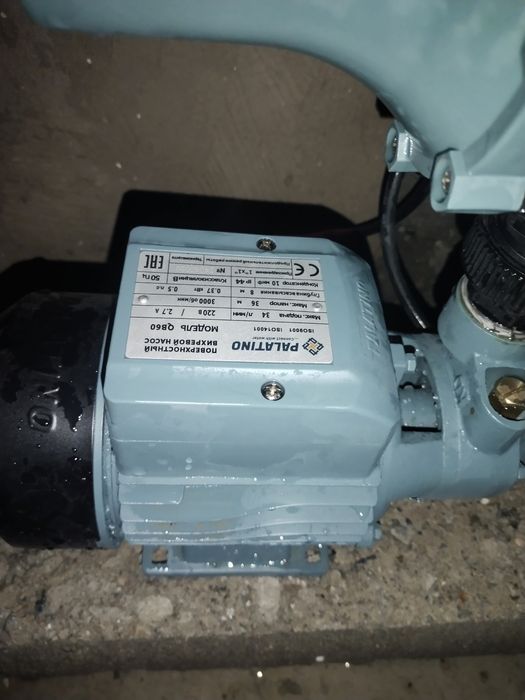 Suv uchun nasos mator miyasi bilan sotiladi