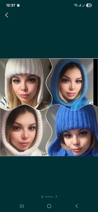 Капоры, береты ручной работы