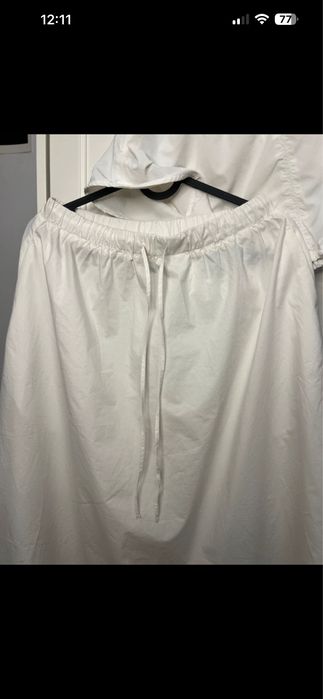 Set H&M fustă albă de vară maxi și top S