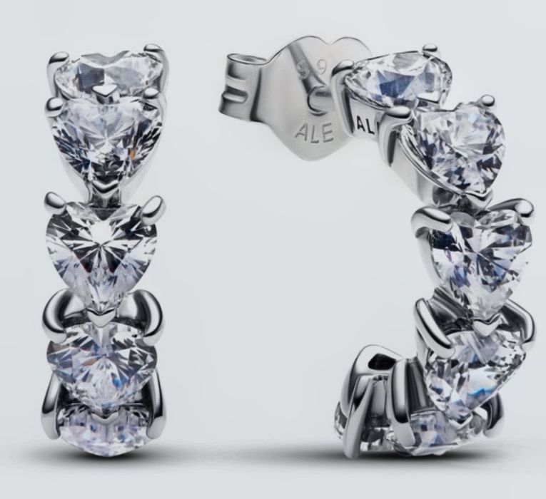 Серьги Pandora "Сердце"