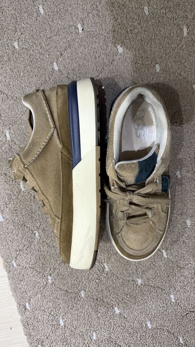 Кроссовки замш, коричневый