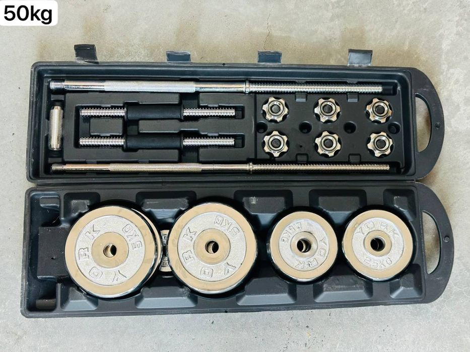 Гантел набор чемодан Разные весы от 15 до 55 кг
