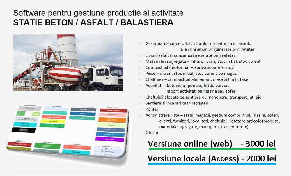 Aplicatii software la comanda,  baze de date personalizate in diverse domenii