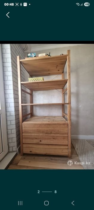 Стеллаж деревянный Икеа