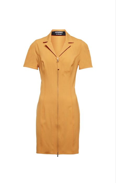Jacquemus orange mini dress