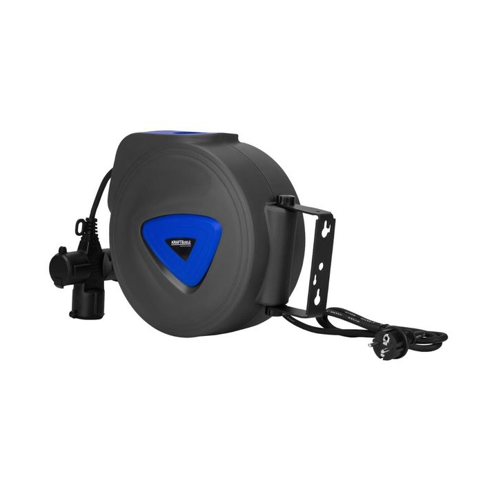 Cablu electric prelungitor cu tambur retractabil automat, 10m, 3 x 1.5