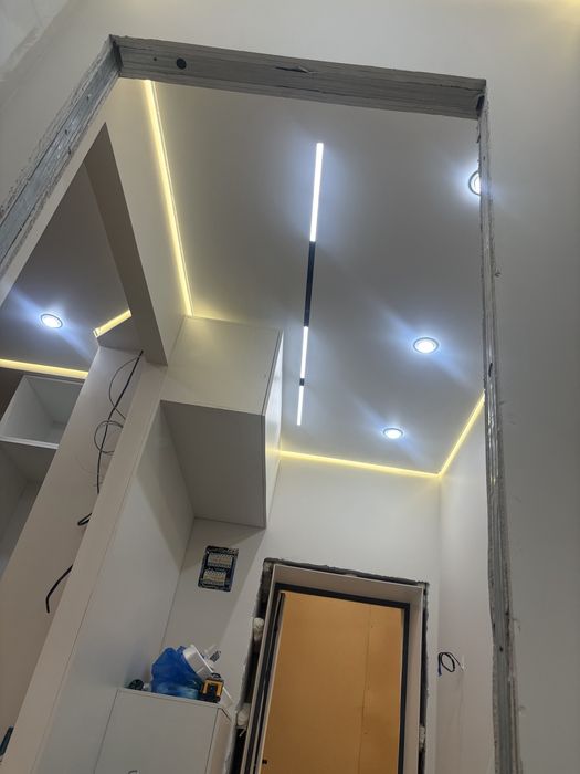 натяжные потолки под ключ