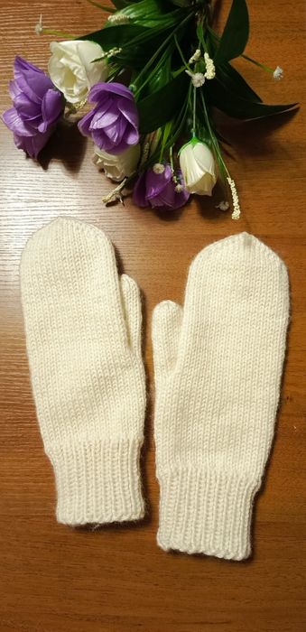 Вязаные перчатки. Чёрные и кофейные.