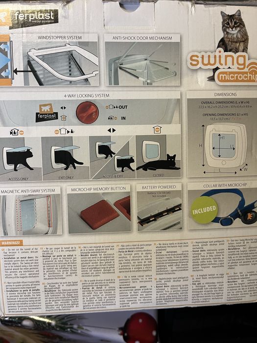 Vand usa pentru pisici automata