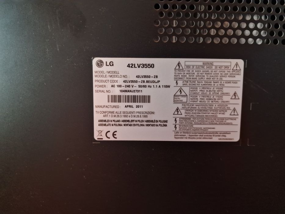 Televizor LG 42LV3550 106cm
