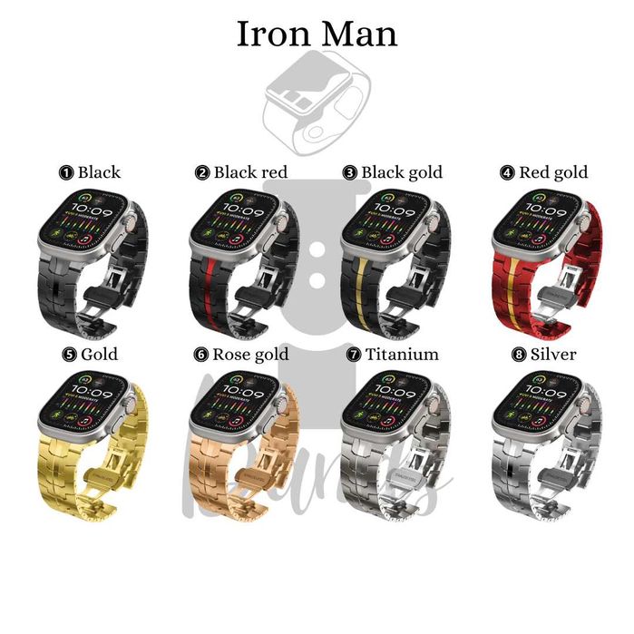 Верижка от неръждаема стомана за Apple Watch ULTRA/SE/11/10/9/8/7/6