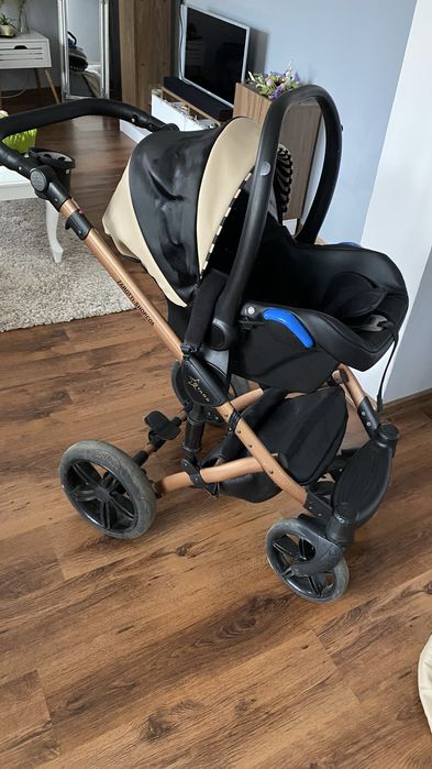 Бебешка количка 3 в 1 Dada Paradiso Stars Gold