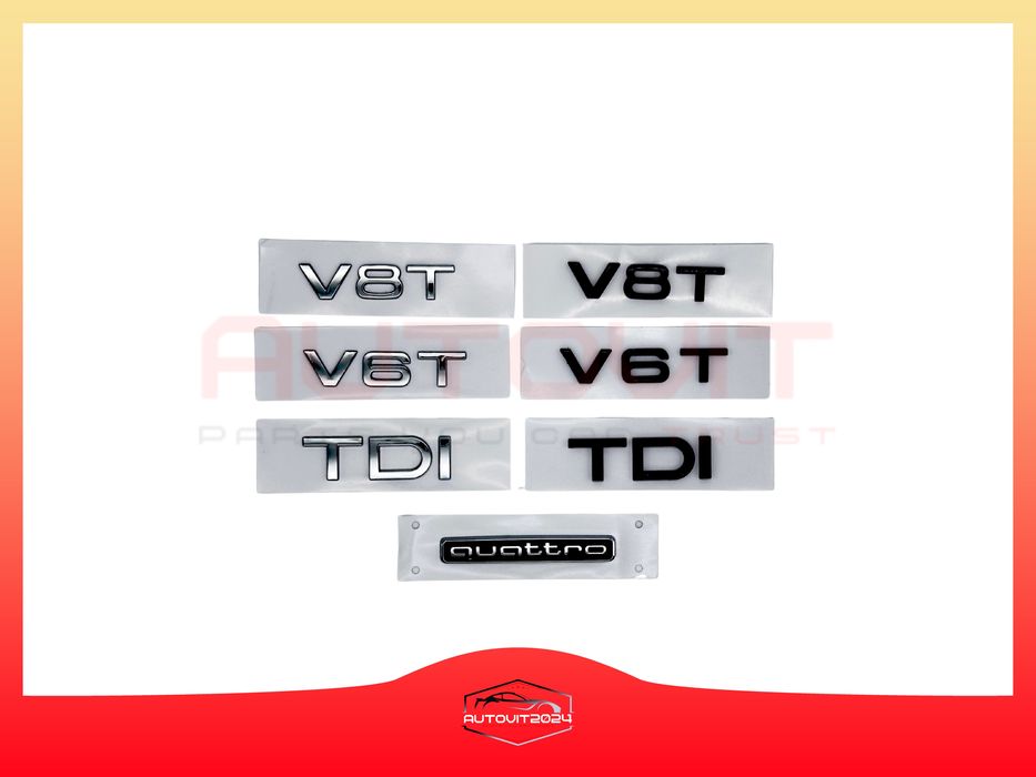 Audi бадж надписи V8T V6T TDI quattro ауди