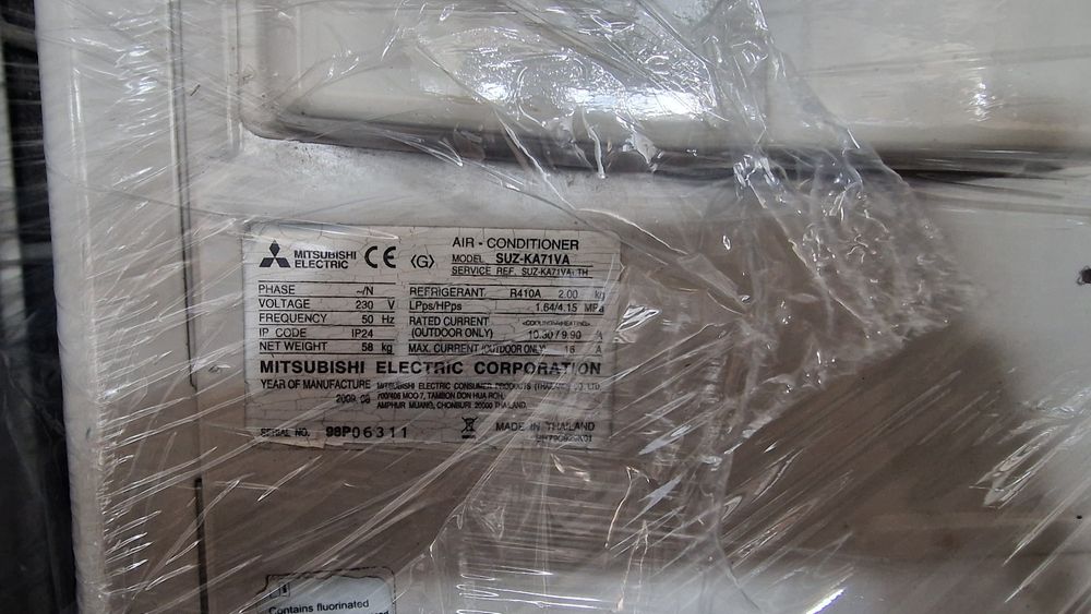 24ка Mitsubishi electric  касетъчен инверторен климатик 8kw за термопо