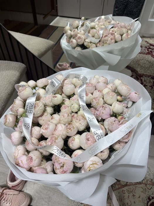 Цветы букет + корзина