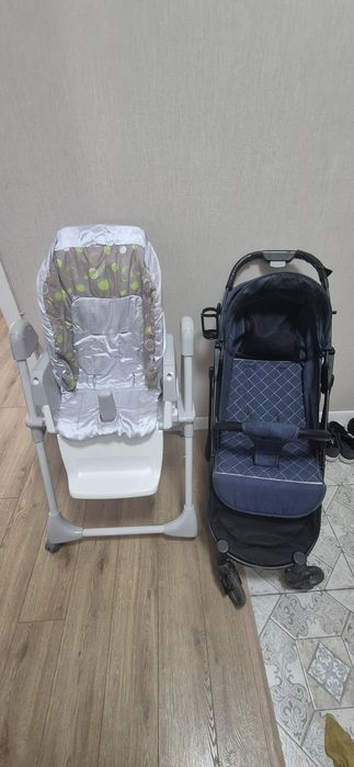 Коляска + стульчик для кормления