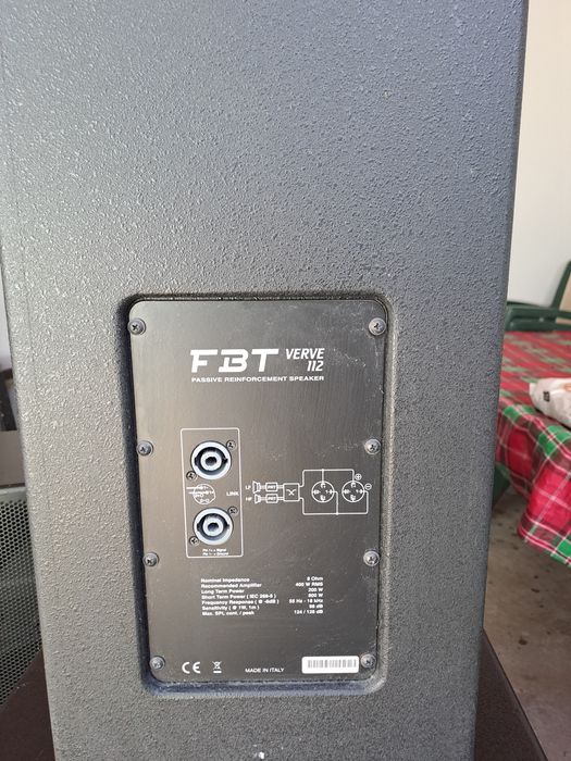 Boxe FBT Verve 112  pasive