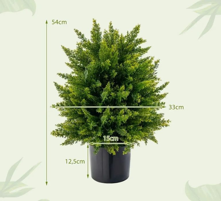 Set 2 plante decorative artificiale