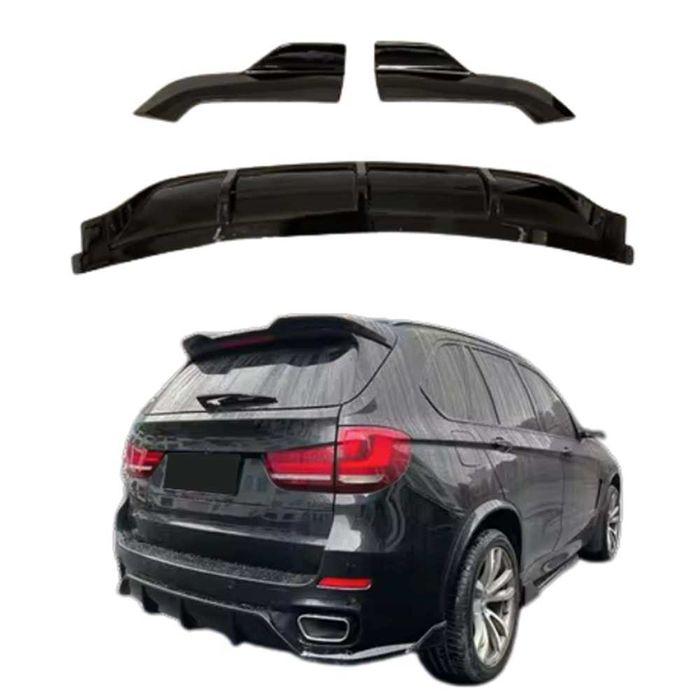 Дифузьор за бмв х5 ф15 м пакет / bmw x5 f15 diffuser m / добавка за задна броня
