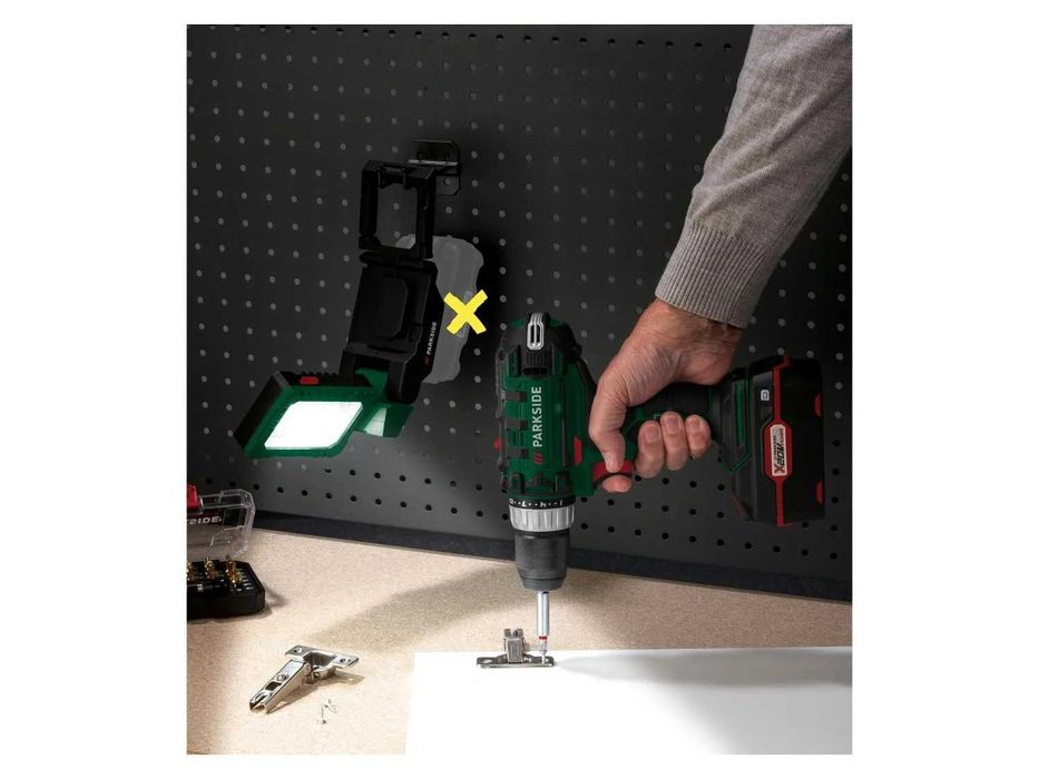 12V /20V акумулаторна LED работна лампа / фенер Parkside