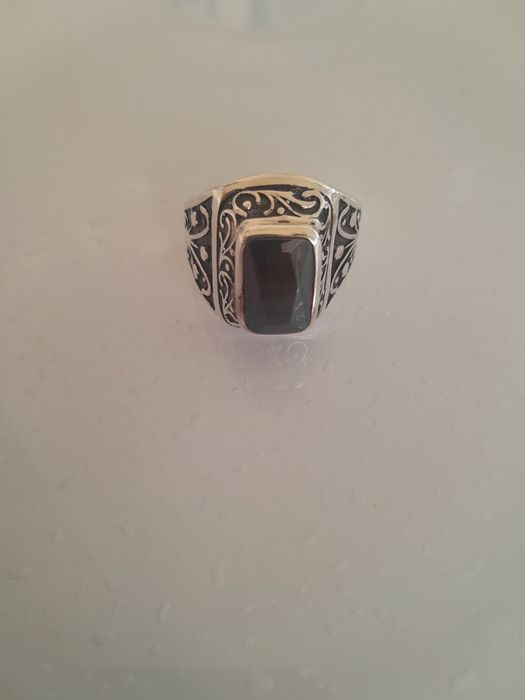 Кольцо мужское серебряное. Перстень.