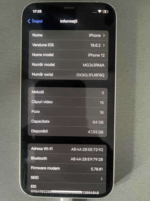 Iphone 12 white 64 GB