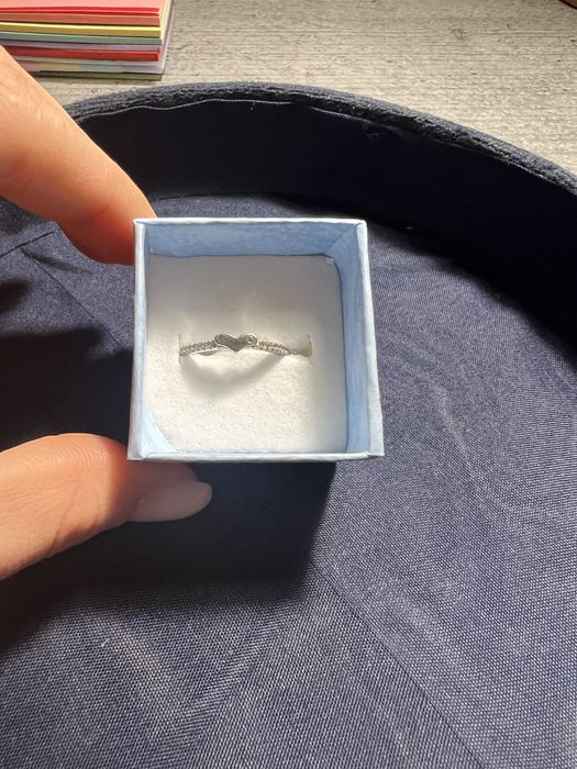 Inel de argint cu inimă