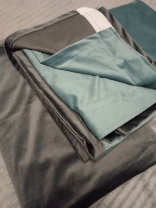 Шторы велюр с тюлью