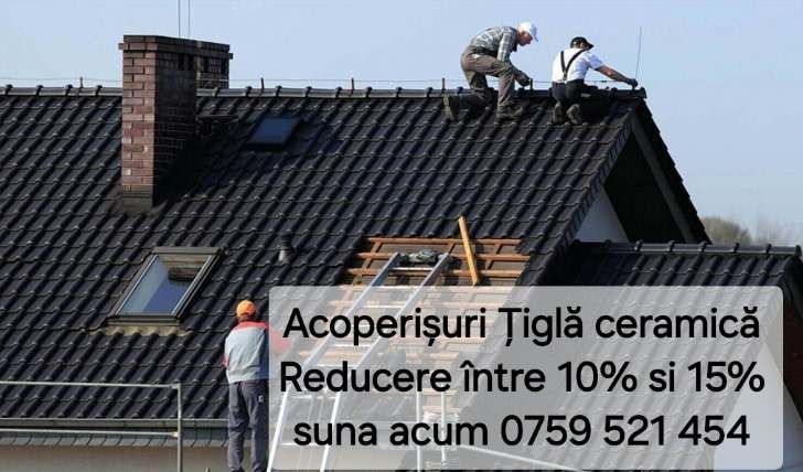 Reparații Acoperișuri Montaj țiglă Tabla BILKA hidroizolații