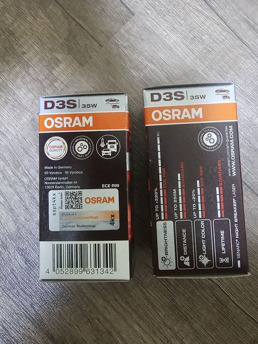 Xenon OSRAM D3S Night Breaker LASER NOU Original.