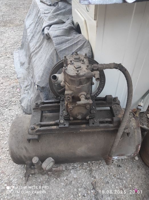 Компресор без ел.двигател самоделка