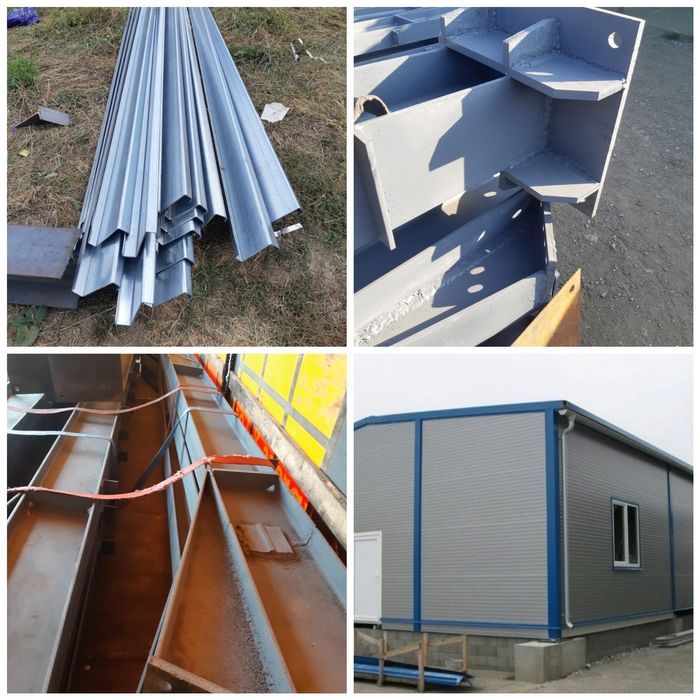 Vand hala pe structura metalica la rosu sau la cheie cu panouri sandwi