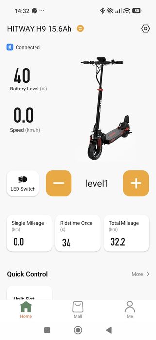 Trotineta Hitway H9  500w 15.6h 70km autonomie cu scaun