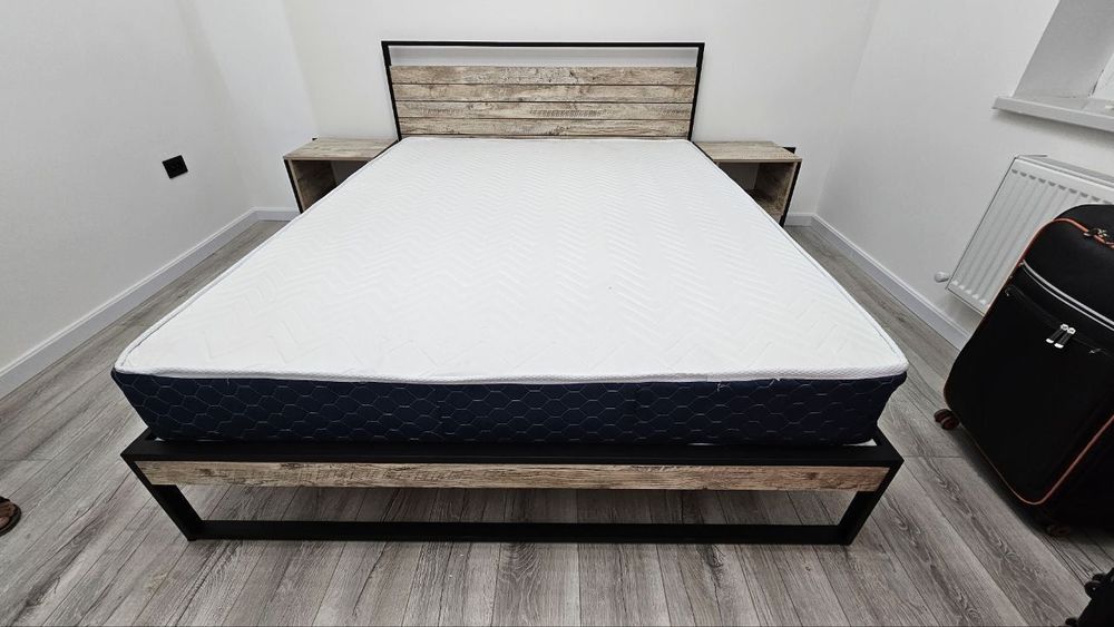 Двуспальная кровать Loft krovat темир крават metal kalavat Лофт