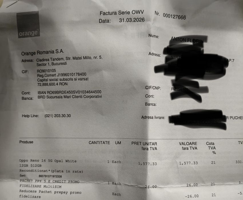Oppo Reno 14 5G. Garanție 2 ani!