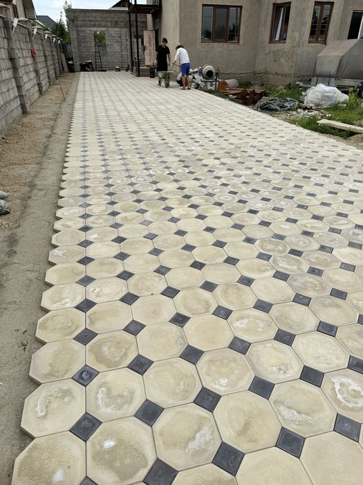 Укладка тротуарной плитки, брусчатки, асфальта