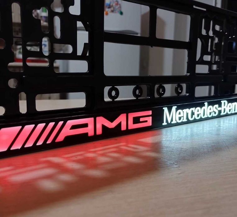 Светящие именные LED подномерники рамка