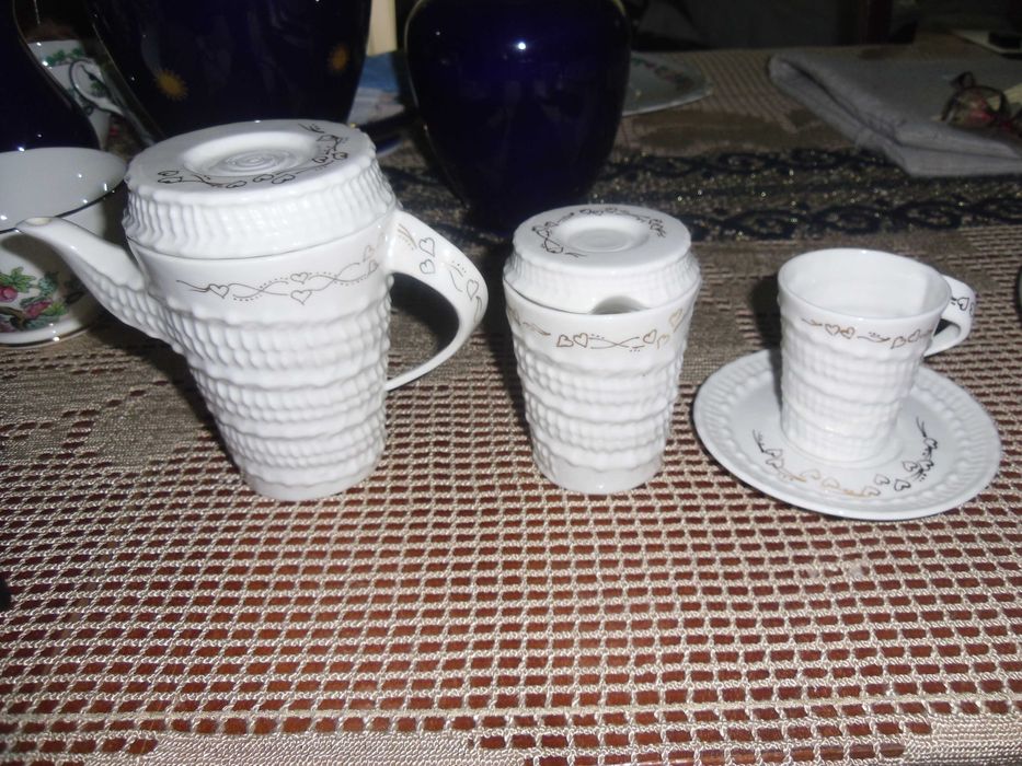 serviciu cafea,6 pers.  portelan vechi