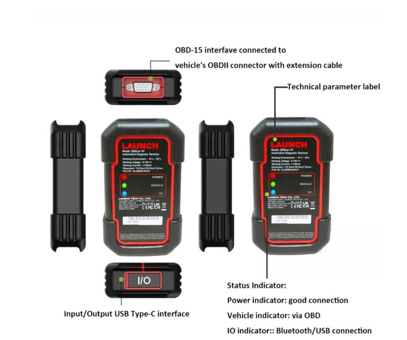Kit Launch X431 DBScar VII 7 Autoturisme & Camioane + Tableta inclusa