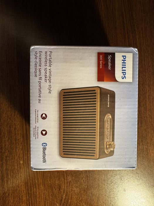 Phillips Bluetooth speaker 300 series Vintage style noua sigilata